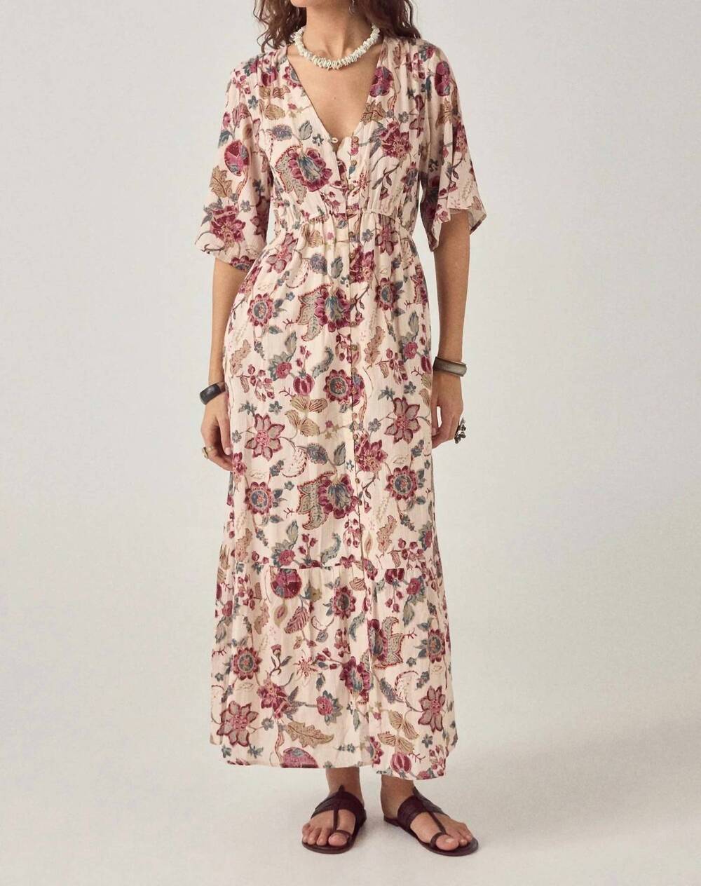 NEW MAISON HOTEL ginevra midi dress in sweet iris